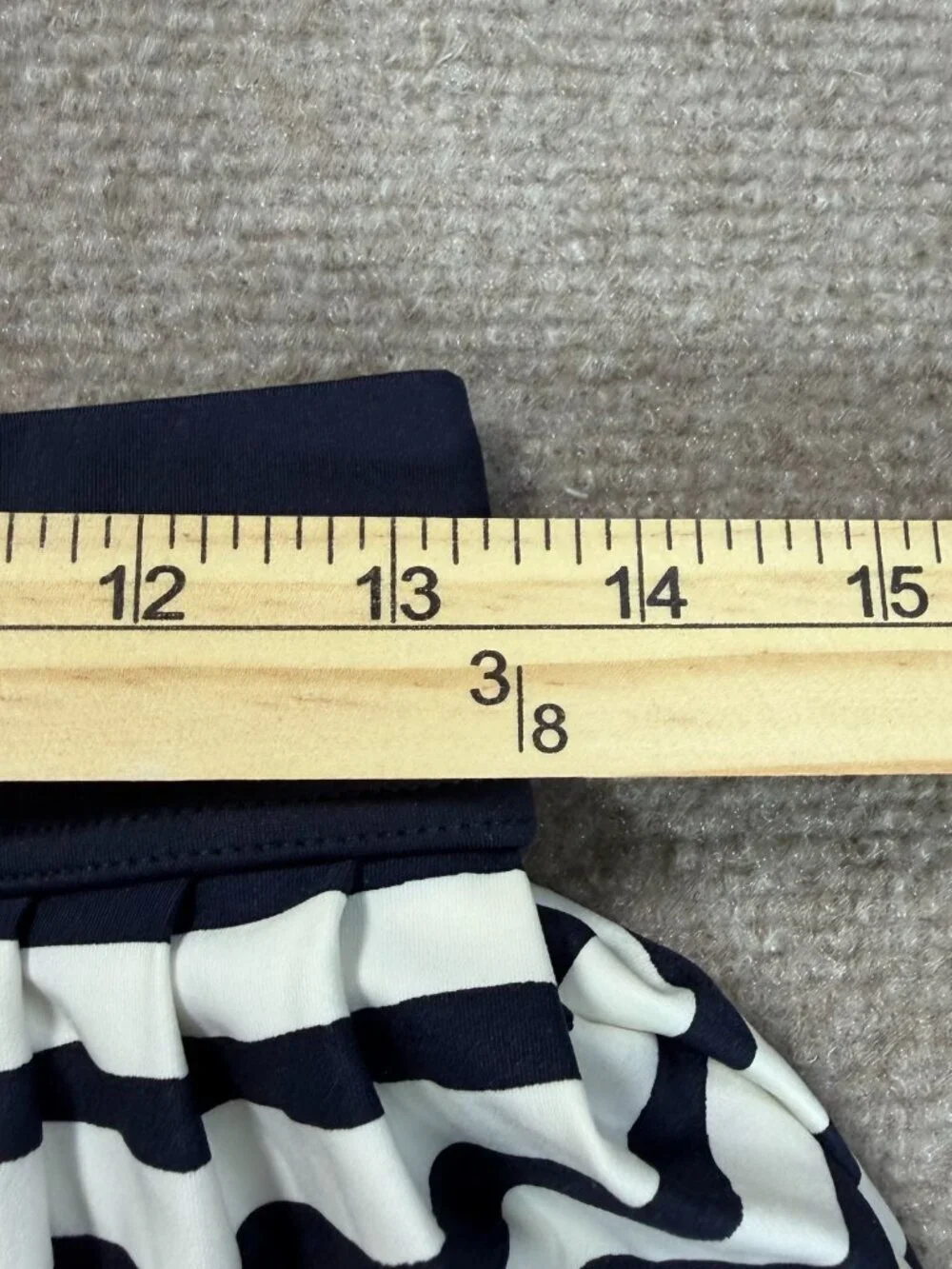 Kate Spade ‘dive right in’ Navy & White Striped Skirt - Size M